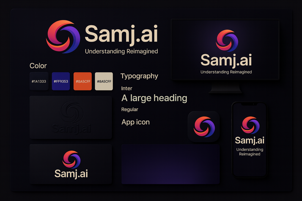 Samj.ai brand mockup